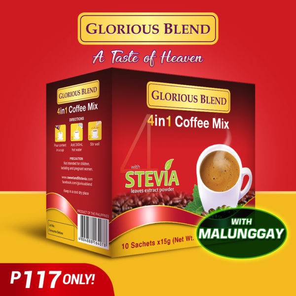 Glorious Blend 4 in 1 Coffee Mix - GIDC Philippines