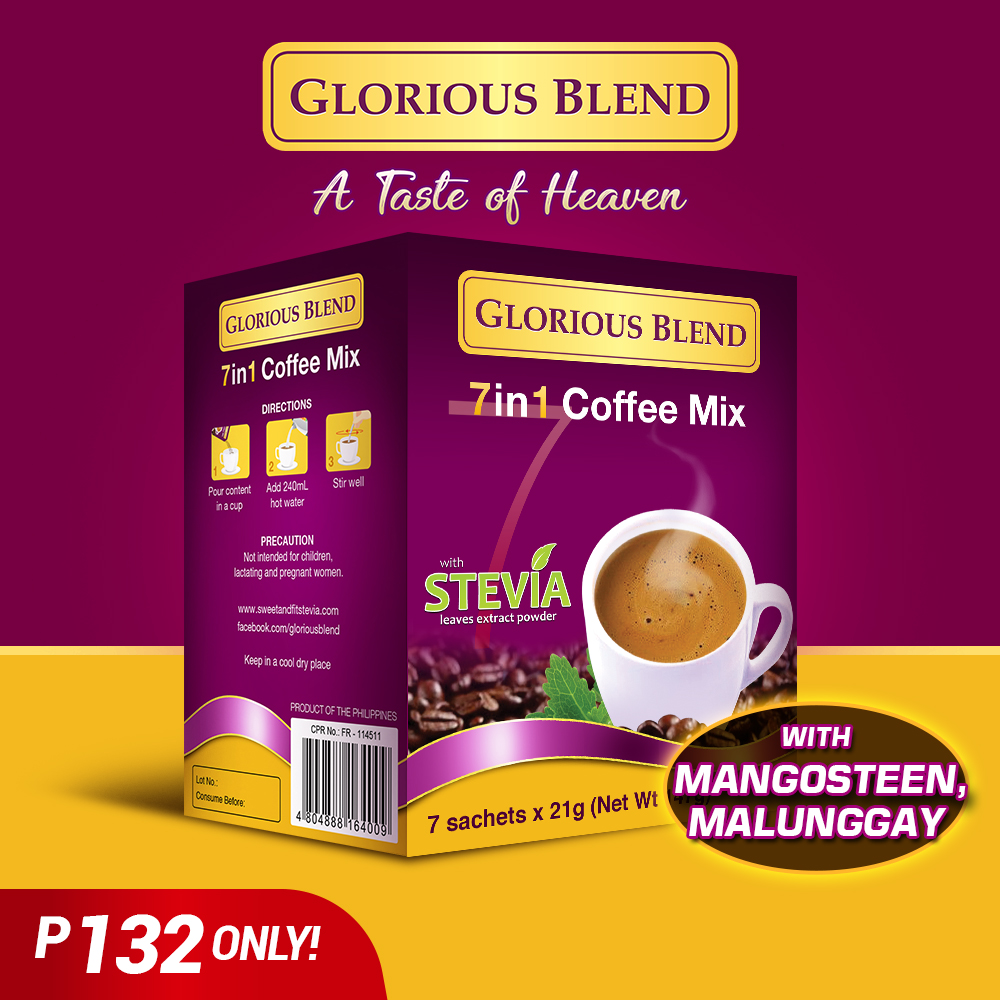 Glorious Blend 7 in 1 Coffee Mix by 7 Sachet - GIDC Philippines