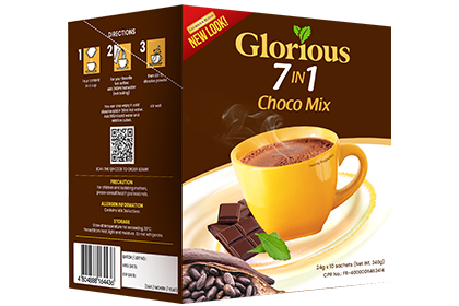 Glorious 7 in 1 Choco Mix w/ Stevia